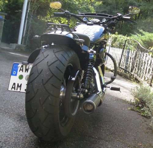 Foto 7: Harley Davidson, vista en la parte posterior